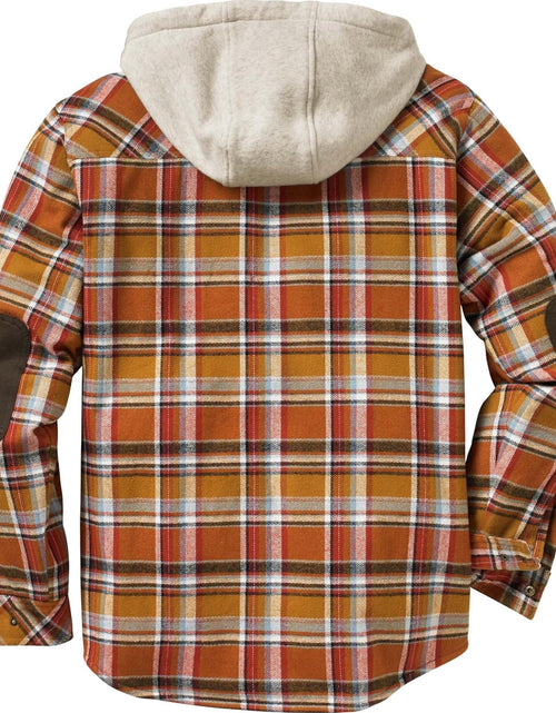 Load image into Gallery viewer, Men'S Camp Night Berber Lined Hooded Flannel Shirt Jacket
