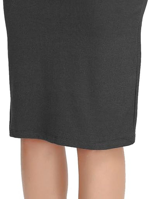 Load image into Gallery viewer, Women'S Elastic Waist Stretch Bodycon Midi Pencil Skirt

